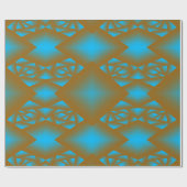 地球と空の幾何グラデーション抽象芸術アート ラッピングペーパー (フラット)