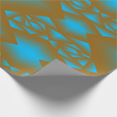 地球と空の幾何グラデーション抽象芸術アート ラッピングペーパー (角)