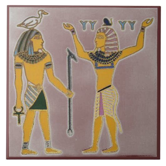 地球と空気と集エジプト タイル (正面)