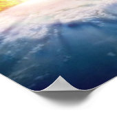 地球と衝突する小惑星 ポスター (角)