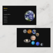 地球と9つの惑星 名刺 (正面/裏面)