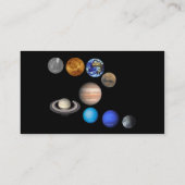 地球と9つの惑星 名刺 (裏面)