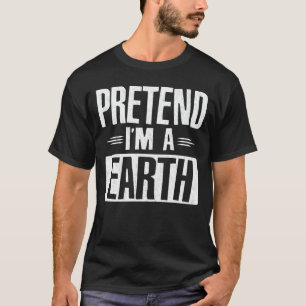 地球になりきる おもしろくて簡単なハロウィンコスチューム Tシャツ