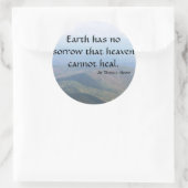 地球には天国が癒せない悲しみはない。 ラウンドシール (バッグ)