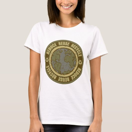 地球によってリサイクルされるグランジ Tシャツ (正面)