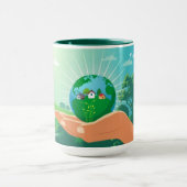 地球にフレッシュなエネルギーを! マグカップ (中央)