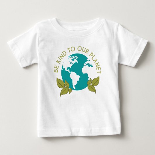 地球に優しい ベビーTシャツ (正面)