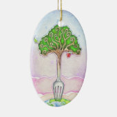 地球に優しい、生命の食糧 セラミックオーナメント (右)