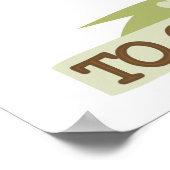 地球に優しいTシャツとギフト ポスター (角)