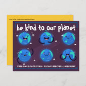 地球に優しく接しよう – Environmental Earth Day ポストカード (正面/裏面)