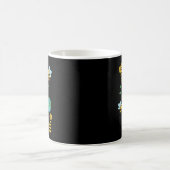 地球に優しく - かわいい蜂 花 惑星 キッズ  コーヒーマグカップ (中央)
