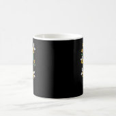 地球に優しく - かわいい蜂 花 惑星 キッズ コーヒーマグカップ (中央)