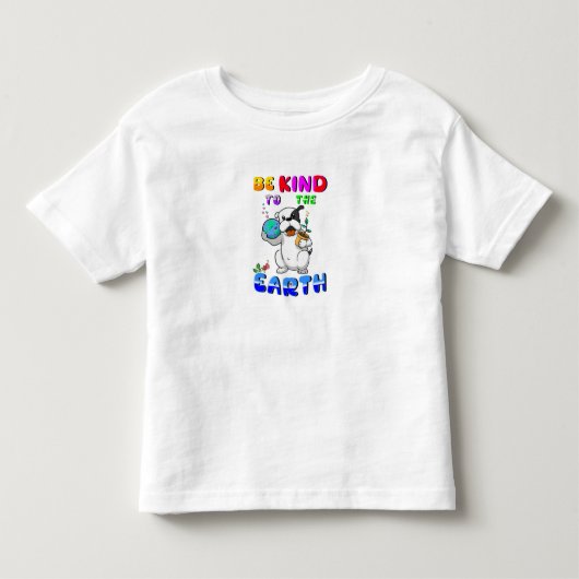 地球に優しく トドラーTシャツ (正面)