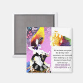 地球に優しつながりマグネット、レベッカ・テダー マグネット (正面/裏面)