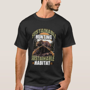 地球に優し狩りハ地球に優しビタット野生生物O Tシャツ