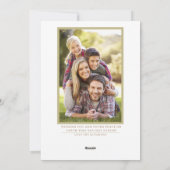 地球に優雅な平和をもたらすハトのホリデーカード シーズンカード (裏面)