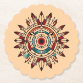 「地球に反響する」 ペーパーコースター (正面)