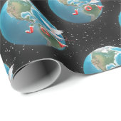 地球に喜びの白い鳩 ラッピングペーパー (ロールコーナー)