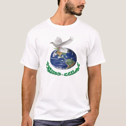 地球に平和がTシャツ Tシャツ (正面)