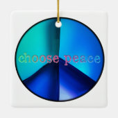 地球に平和をオーナメント セラミックオーナメント (裏面)