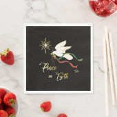 地球に平和を広める白い鳩 スタンダードランチョンナプキン (インサイチュ)