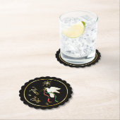 地球に平和を広める白い鳩 ペーパーコースター (インサイチュ)