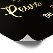 地球に平和を広める白い鳩 ポスター (角)