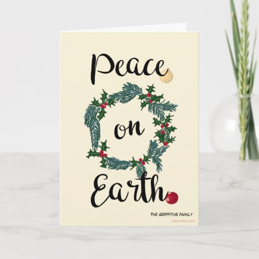 地球に平和を。カスタマイズ可能 シーズンカード (正面)