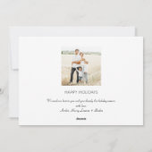 地球に平和を ホリデーシーズンの写真付きグリーティング シーズンカード (裏面)