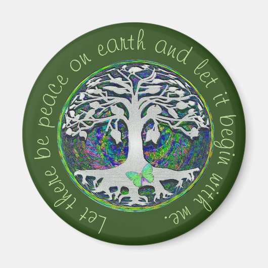 地球に平和を マグネット (正面)