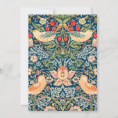 地球に平和 ウィリアム・モリス ヴィンテージ カスタム シーズンカード (裏面)