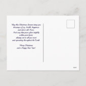 地球に平和　クリスマスの星と教会　ポストカード シーズンポストカード (裏面)