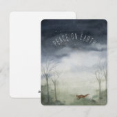 地球に平和　クリスマスカード　ホリデーカード シーズンカード (正面/裏面)