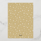 地球に平和 文字写真 ゴールド 箔シーズンカード (裏面)