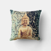 地球に座る仏エレガント禅悟り クッション (裏面)