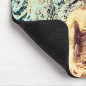 地球に座る仏エレガント禅悟り マウスパッド (コーナー)