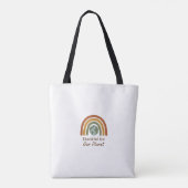 地球に感謝 Tote Bag – エコフレンドリー再利用 トートバッグ (裏面)