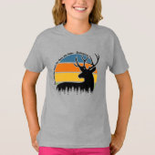 地球に戻る鹿は音楽を持っている人聞々 Tシャツ (正面)