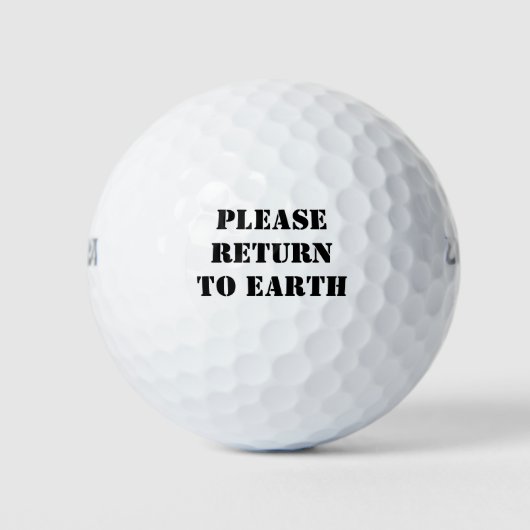 地球に戻る ゴルフボール (正面)