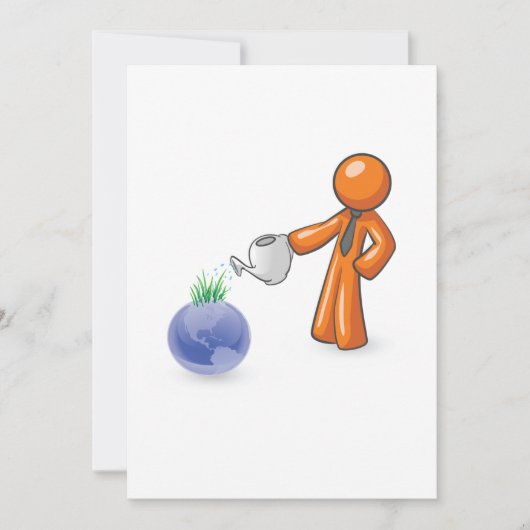 地球に水をやること 招待状 (正面)