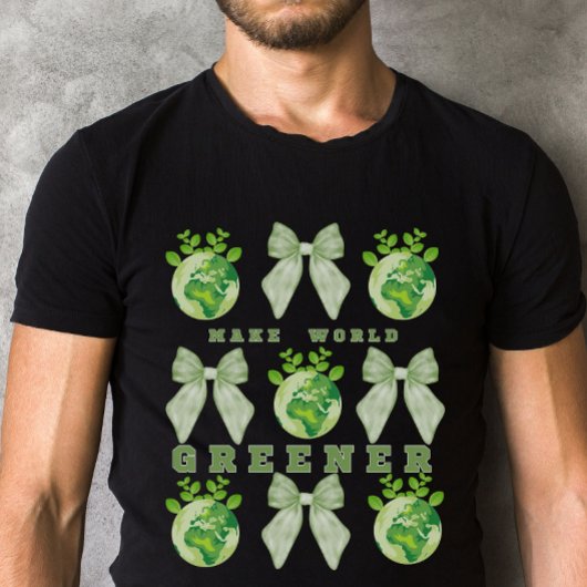 地球に緑の日を作る Tシャツ