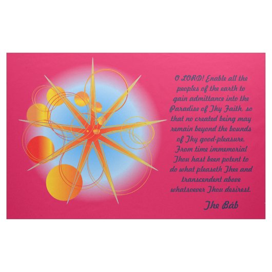 地球のすべての民を可能にする ファブリック (ファットクウォーター)