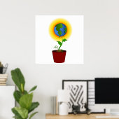 地球のための植物 ポスター (ホームオフィス)