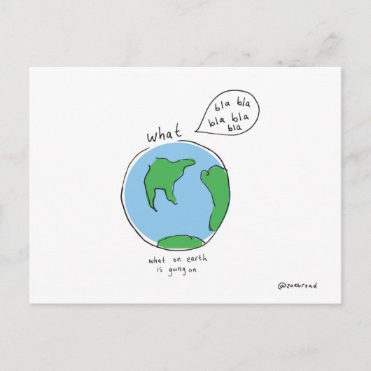 地球のはがき ポストカード (正面)