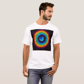 地球のまわりの虹 Tシャツ (正面フル)