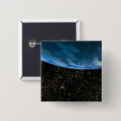 地球のイラストレーション 缶バッジ (正面&裏面)