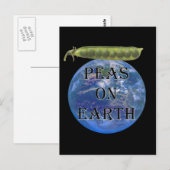 地球のエンドウ豆 ポストカード (正面/裏面)