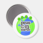 地球のエンドウ豆 マグネット (正面/裏面)