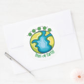 地球のエンドウ豆 ラウンドシール (封筒)