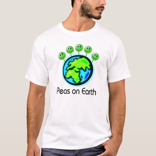 地球のエンドウ豆 Tシャツ (正面)